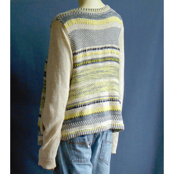 Anthro Moth Metallic Chaux Cardigan XL - Picture 7 of 8